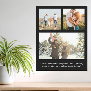 Erstellen Sie Ihr eigenes Personalisiertes 3-Foto Poster