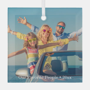 Erstellen Sie Ihr eigenes personalisiertes Familie Ornament Aus Glas