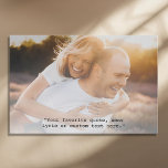 Erstellen Sie Ihr eigenes Personalisiertes Foto-An Künstlicher Leinwanddruck<br><div class="desc">Erstellen Sie mit einem Ihrer Lieblings-Fotos Ihre eigene Leinwand Mauerkunst. Funktioniert mit minimalistischer Schrift-Typografie.</div>