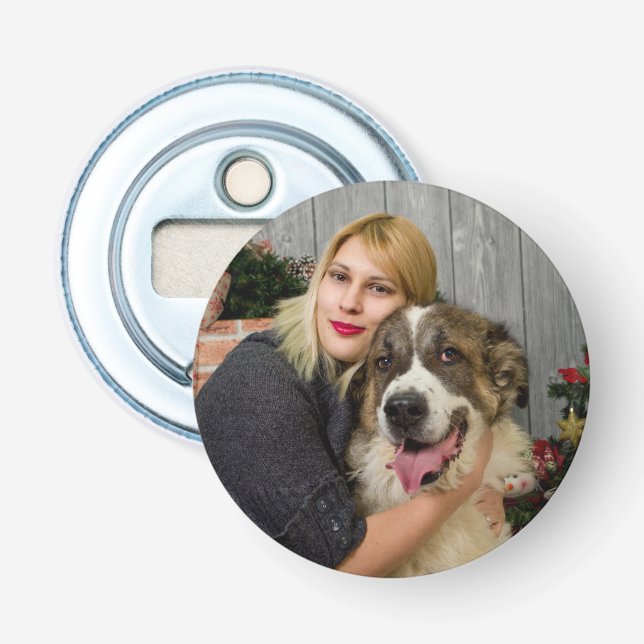 Erstellen Sie Ihr eigenes Personalisiertes Foto Flaschenöffner (Vorderseite)