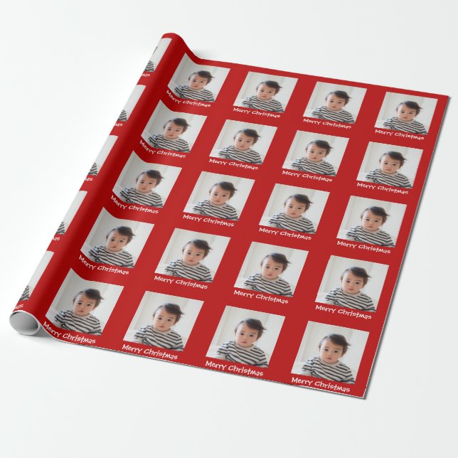 Erstellen Sie Ihr eigenes Personalisiertes Foto Geschenkpapier (Ungerollt)