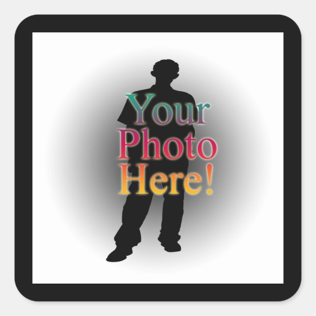 Erstellen Sie Ihr eigenes Personalisiertes Foto Quadratischer Aufkleber (Vorderseite)