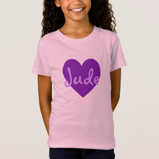 Erstellen Sie Ihr eigenes Personalisiertes Lila He T-Shirt (Vorderseite)