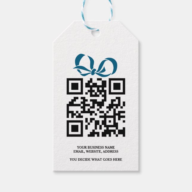 Erstellen Sie Ihr eigenes Personalisiertes QR-Code Geschenkanhänger (Vorderseite)