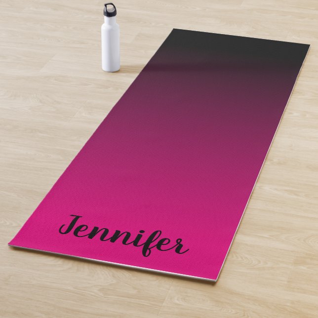 Erstellen Sie Ihr eigenes Personalisiertes Schwarz Yogamatte (Beispiel)