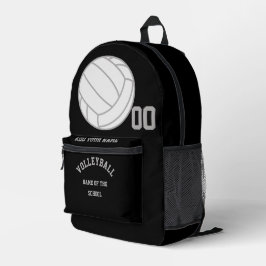 Erstellen Sie Ihr eigenes Personalisiertes Volleyb Bedruckter Rucksack