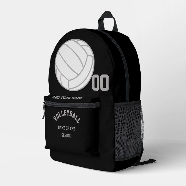 Erstellen Sie Ihr eigenes Personalisiertes Volleyb Bedruckter Rucksack (Rückseitige Ecke Rechts)