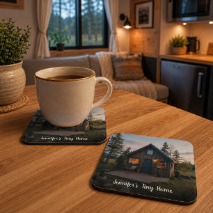 Erstellen Sie Ihr eigenes persönliches Tiny-Home-F Getränkeuntersetzer