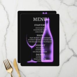 Erstellen Sie Ihr eigenes Rayglas & Flasche Menükarte