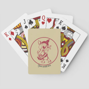 Erstellen Sie Ihr eigenes Red & Gold Ganesh-Blatt Spielkarten