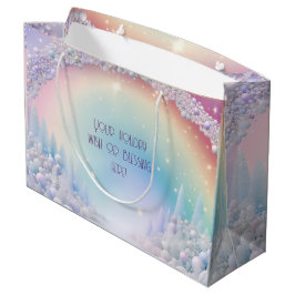 Erstellen Sie Ihr eigenes Regenbogen Weihnachtswun Große Geschenktüte