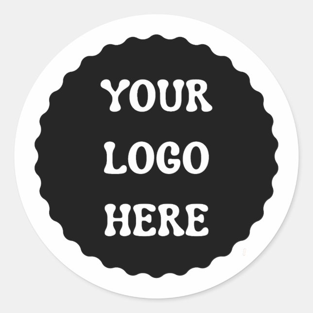 Erstellen Sie Ihr eigenes Round-Logo Runder Aufkleber (Vorderseite)
