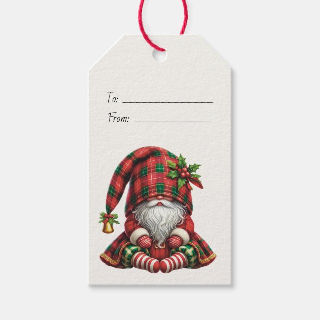 Erstellen Sie Ihr eigenes schlankes Weihnachtsfest Geschenkanhänger (Vorderseite)