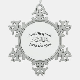 Erstellen Sie Ihr eigenes Schneeflocken Zinn-Ornament