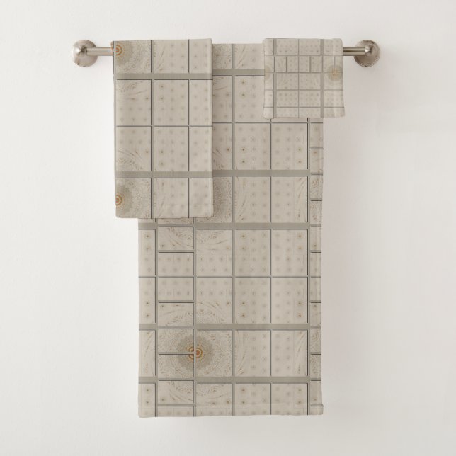 Erstellen Sie Ihr eigenes schönes Smart Posh Squar Badhandtuch Set (Insitu)