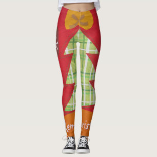Erstellen Sie Ihr eigenes schönes Weihnachtsbaumde Leggings