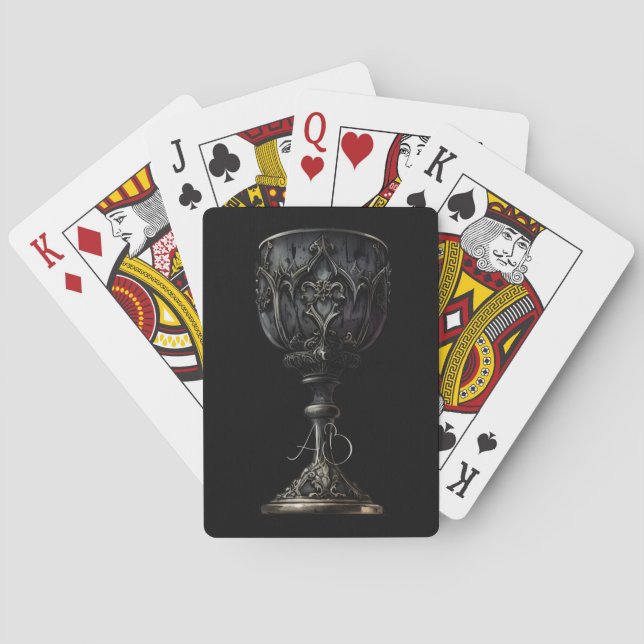Erstellen Sie Ihr eigenes schwarz-gotisches Chalic Spielkarten (Rückseite)