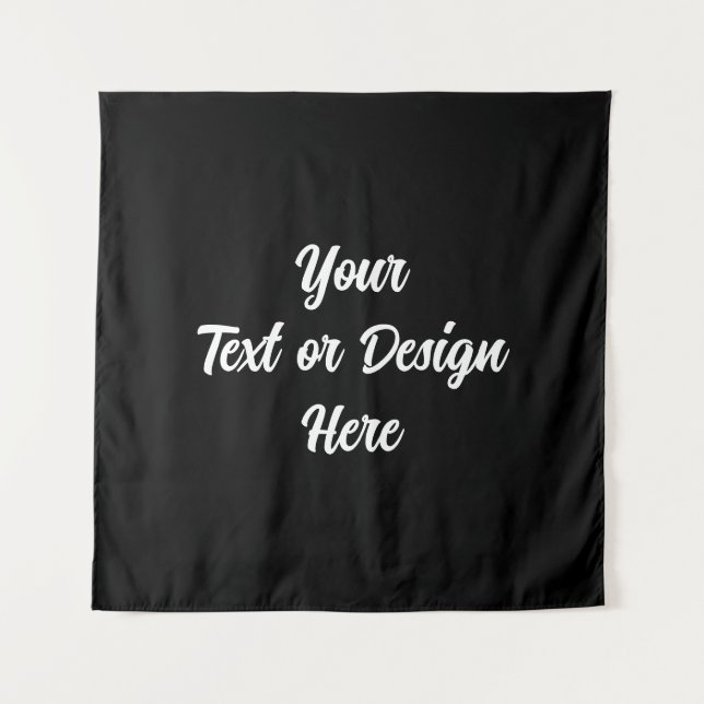 Erstellen Sie Ihr eigenes schwarzes Band Wandteppich (Vorderseite)