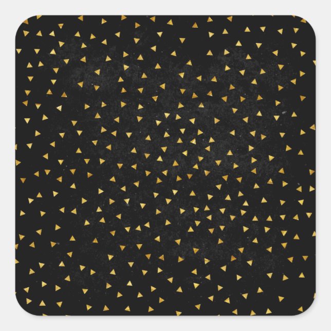 Erstellen Sie Ihr eigenes schwarzes und goldenes G Quadratischer Aufkleber (Vorderseite)