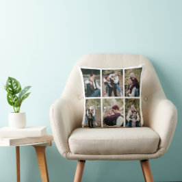 Erstellen Sie Ihr eigenes sechs Collage Throw Kiss Kissen