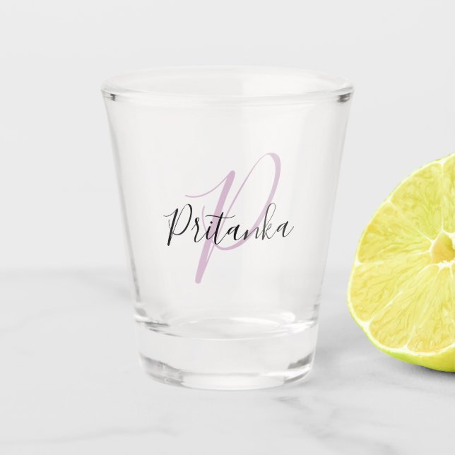 Erstellen Sie Ihr eigenes Skript Mit Monogramm, An Schnapsglas (Vorderseite)