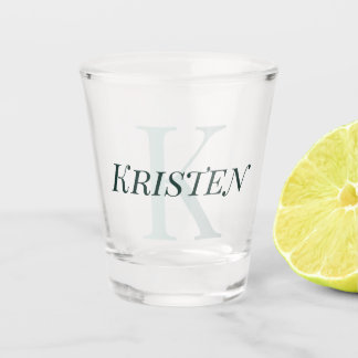 Erstellen Sie Ihr eigenes Skript Mit Monogramm, An Schnapsglas