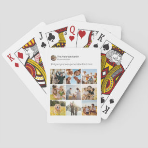 Erstellen Sie Ihr eigenes Social Media Foto Collag Spielkarten