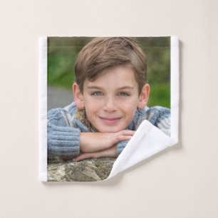 Erstellen Sie Ihr eigenes Sohn-Foto Benutzerdefini Waschlappen