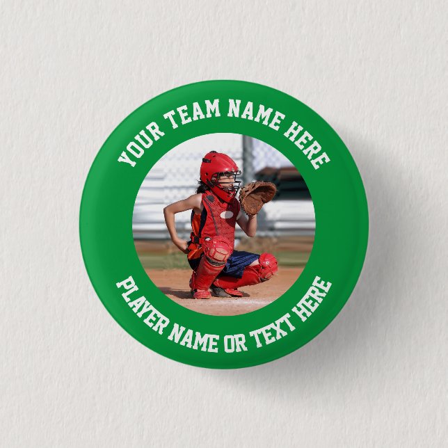 Erstellen Sie Ihr eigenes Sportteam-Foto Button (Vorderseite)