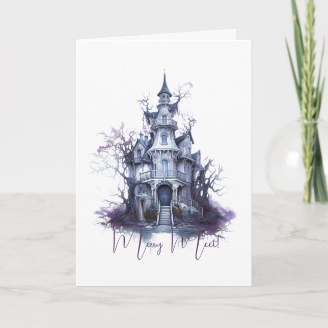Erstellen Sie Ihr eigenes Spuk Schloss Karte (Vorderseite)