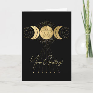 Erstellen Sie Ihr eigenes Tarot für den Goldrand Feiertagskarte