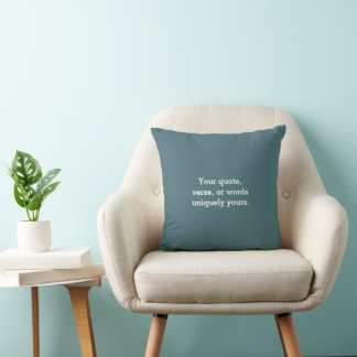 Erstellen Sie Ihr eigenes Teal Blau Minimalist Mod Kissen