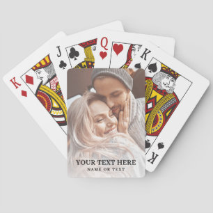 Erstellen Sie Ihr eigenes Textfoto Spielkarten