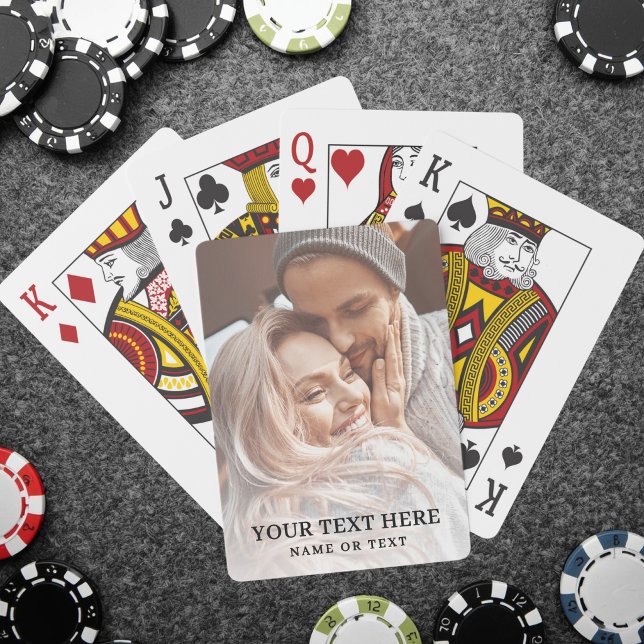 Erstellen Sie Ihr eigenes Textfoto Spielkarten (Create Your Own Text Photo Poker Cards)