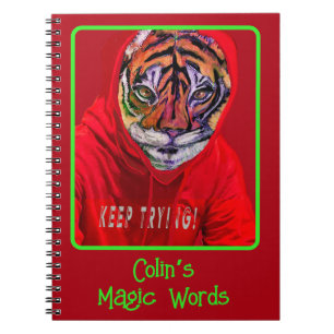 Erstellen Sie Ihr eigenes Tiger Magic-Notebook Notizblock