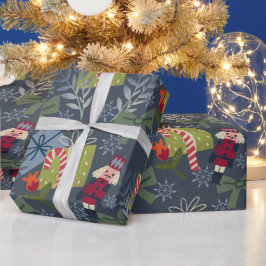 Erstellen Sie Ihr eigenes Tin Soldier Blue Geschenkpapier