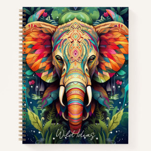 Erstellen Sie Ihr eigenes Tribal-Dschungel-Elephan Notizbuch