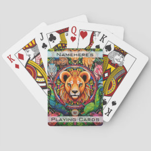 Erstellen Sie Ihr eigenes Tribal Mountain Lion Tot Spielkarten