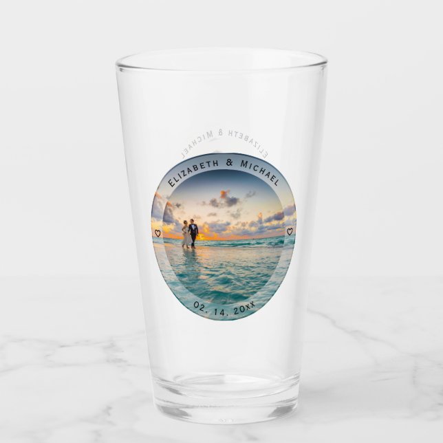 Erstellen Sie Ihr eigenes unvergessliches Hochzeit Glas (Vorderseite)