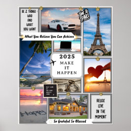 Erstellen Sie Ihr eigenes Vision Board Manifesting Poster
