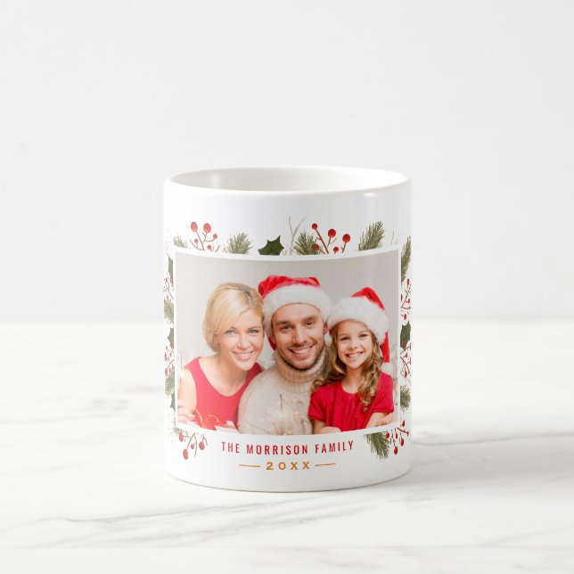 Erstellen Sie Ihr eigenes Weihnachts-Foto Kaffeetasse (Mittel)