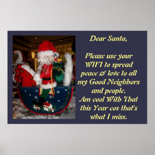 Erstellen Sie Ihr eigenes Weihnachts-WLAN-Plakat w Poster