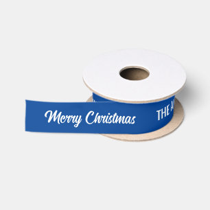 Erstellen Sie Ihr eigenes Weihnachtsfest Personali Satinband