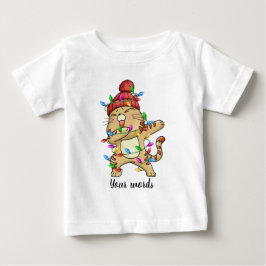 Erstellen Sie Ihr eigenes Weihnachtskätzchen Baby T-shirt