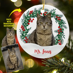 Erstellen Sie Ihr eigenes Weihnachtskatzenjammer-F Keramik Ornament