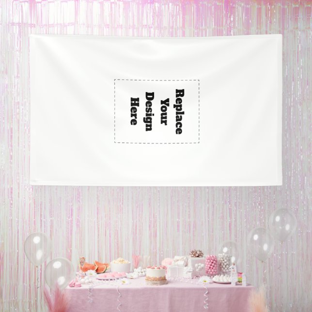 Erstellen Sie Ihr eigenes Weiß  Banner (Party)