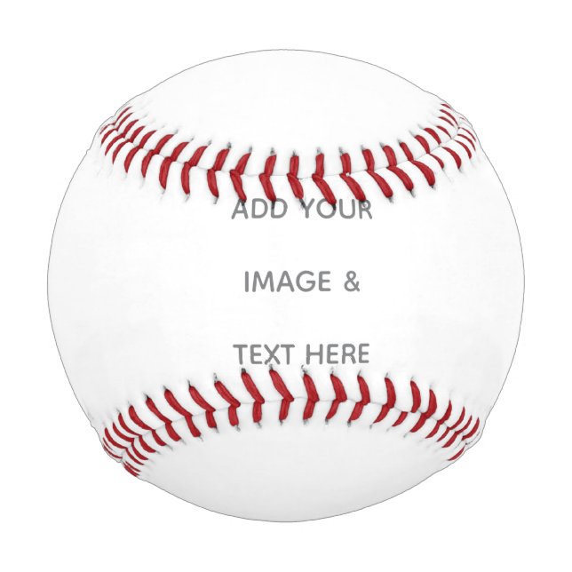 Erstellen Sie Ihr eigenes Weiß  Baseball (Vorderseite)