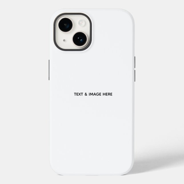 Erstellen Sie Ihr eigenes Weiß Case-Mate iPhone 14 Hülle (Rückseite)