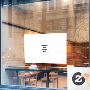 Erstellen Sie Ihr eigenes Weiß Fensteraufkleber