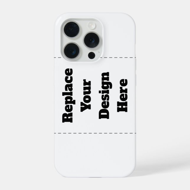 Erstellen Sie Ihr eigenes Weiß iPhone 15 Pro Hülle (Rückseite)